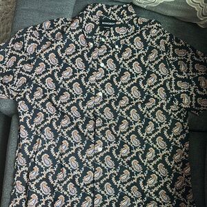 Bonobos Black fun pattern Button Down Shirt